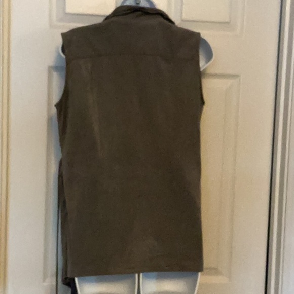 Katherine Barclay Chocolate Brown Wrap Vest - Picture 3 of 3